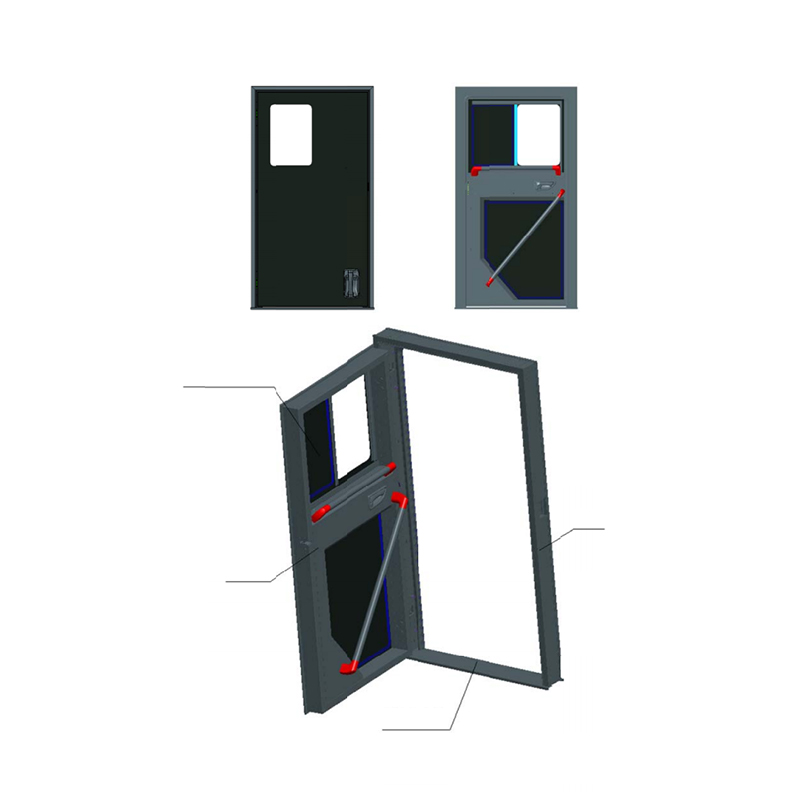 Cửa cabin xe cứu hỏa bằng tay
